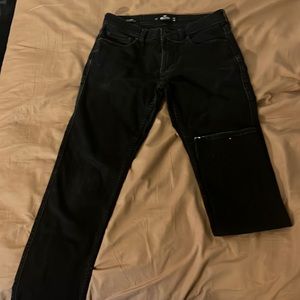 Hollister slim straight black jeans